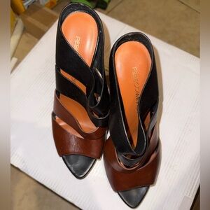 Rebecca Minkoff Black and Brown Heels